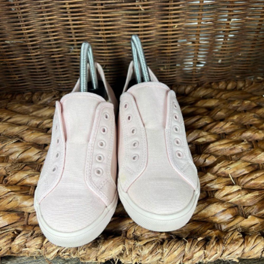 Crown & Ivy Sz 8 Women's Pink Ciera Laceless Canvas Sneaker - Picture 5 of 7